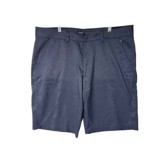 O'Neill Other - O'Neill Men's Navy Blue Flat Front Shorts Micro Check Pattern Sz 36 Beach Summer